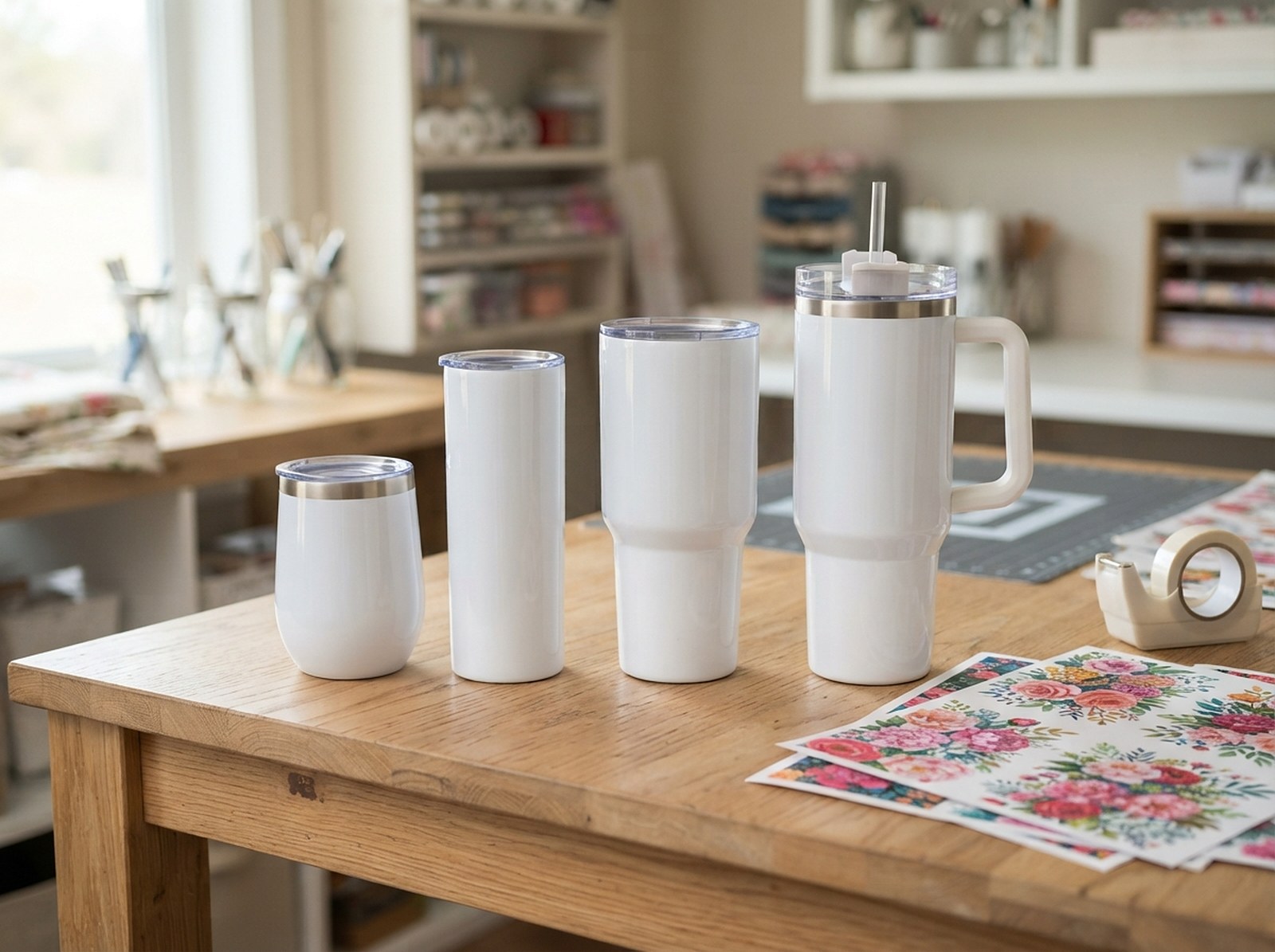 Sublimation Tumbler Size Chart: 12–40oz + Free Template