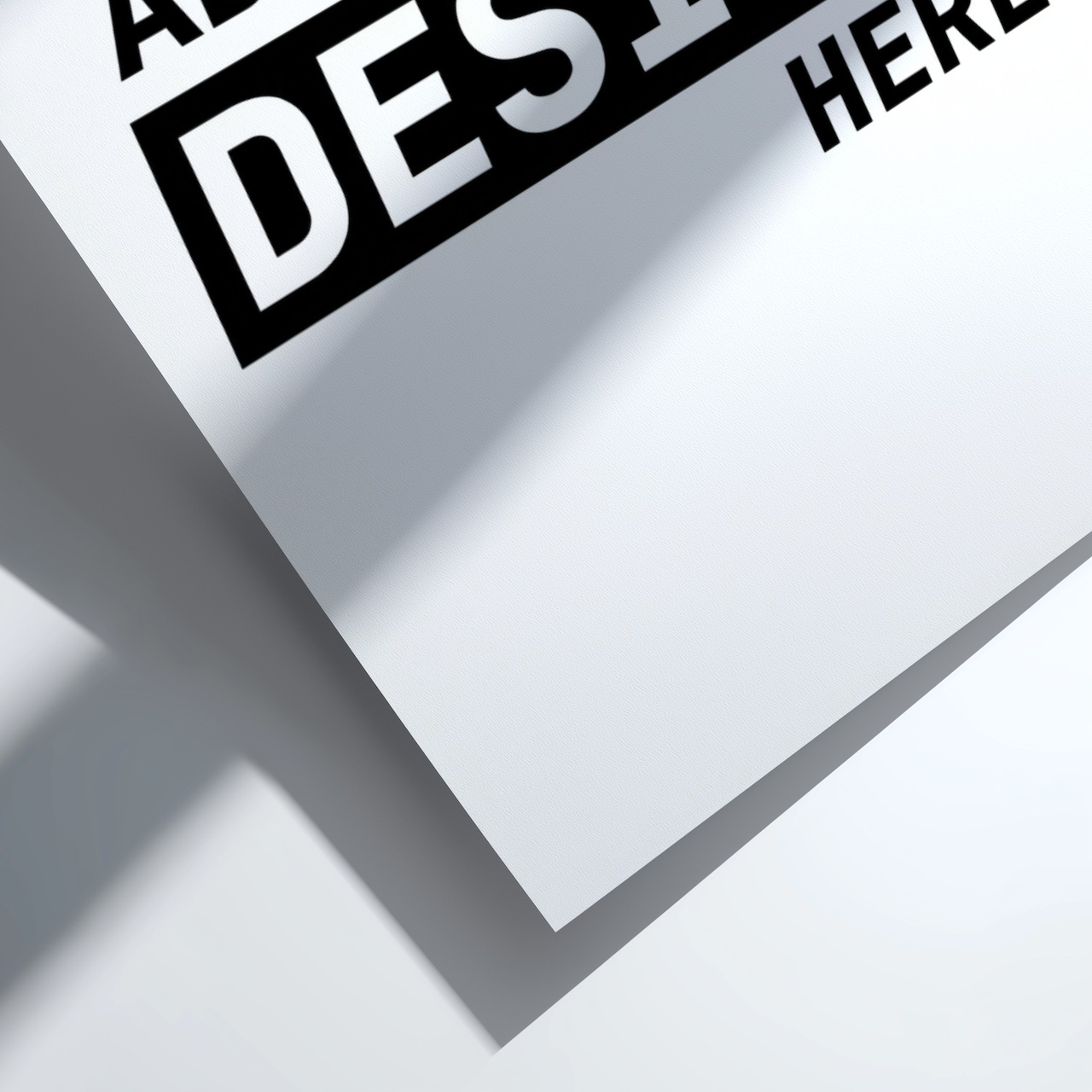 Poster Mockup Close-Up Corner Detail